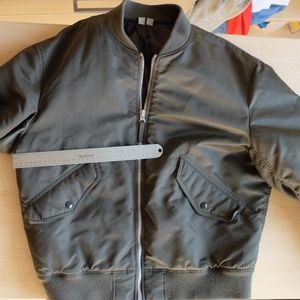 Uniqlo U Green Nylon MA-1 Bomber Medium
